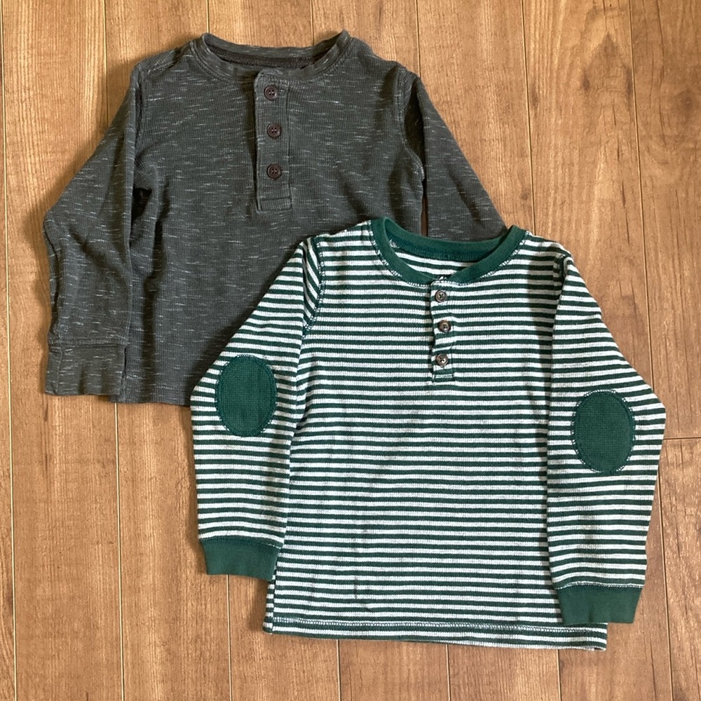 Little Boys 4T Henleys- Set of 2